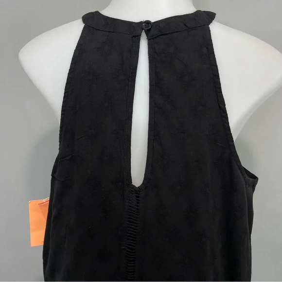NWT Rip Curl Women's Black Karma Mesh Sleeveless Ladder Stitch Mini Dress Sz XL - Picture 6 of 12